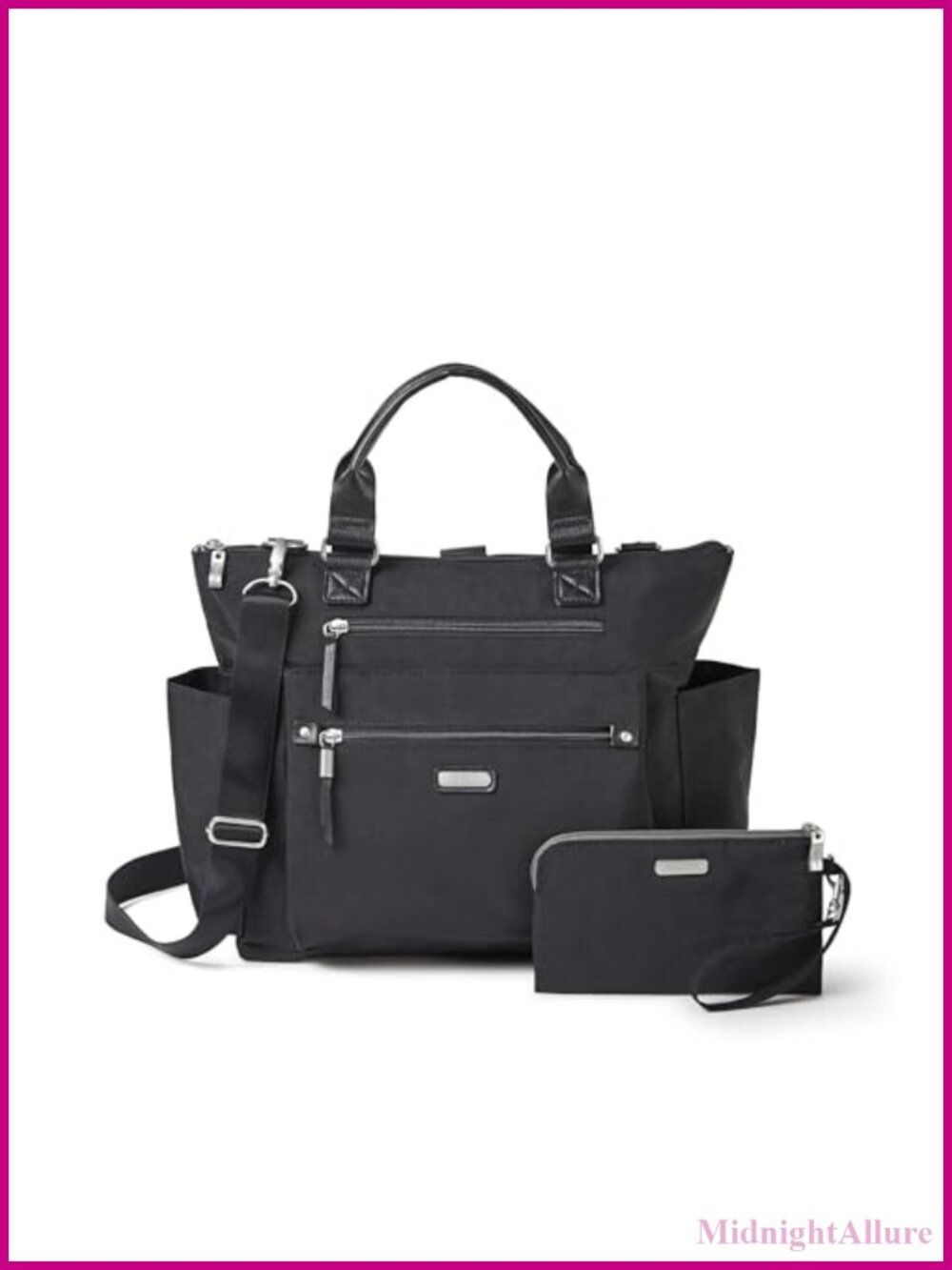 Water-Resistant Nylon 3-in-1 Convertible Backpack Tote RFID Wristlet